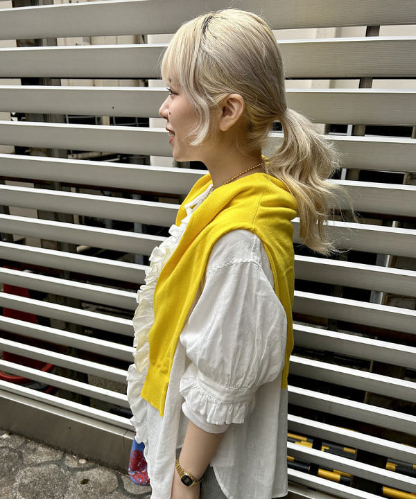 ナツハさんの「BEAMS WOMEN｜BEAMS BOY / イレギュラー バンダナ バッグ」を使ったコーディネート