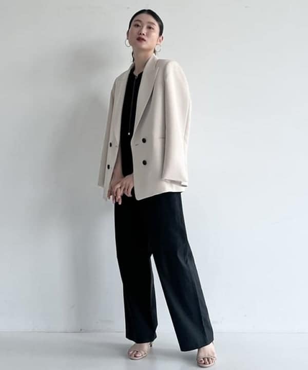 Demi-Luxe BEAMS / ダブルクロス テーラード ジャケット|BEAMS WOMEN 