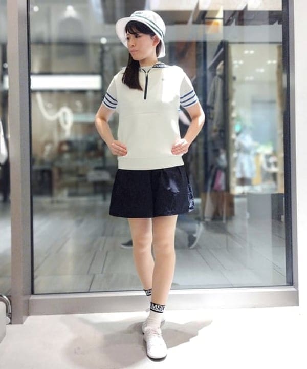 BEAMS GOLF ハーフジップ ポンチ フード ベスト 新品 NEW【B.G.THREE