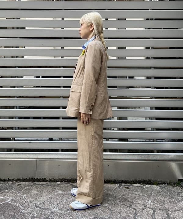 ナツハさんの「BEAMS WOMEN｜BEAMS BOY / ポリエステル レーヨン リネン 3ボタン ジャケット」を使ったコーディネート