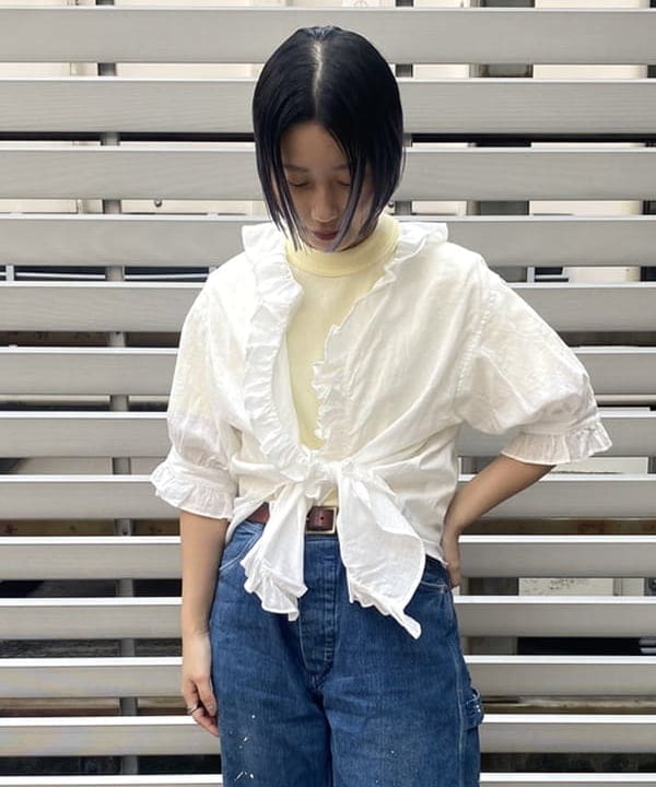 オカモト ミサキさんの「BEAMS WOMEN｜ボーイ ベーシック Tシャツ」を使ったコーディネート