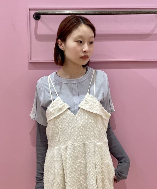 水野 萌香さんの「BEAMS WOMEN｜RBS / テレコ センター シーム Tシャツ」を使ったコーディネート