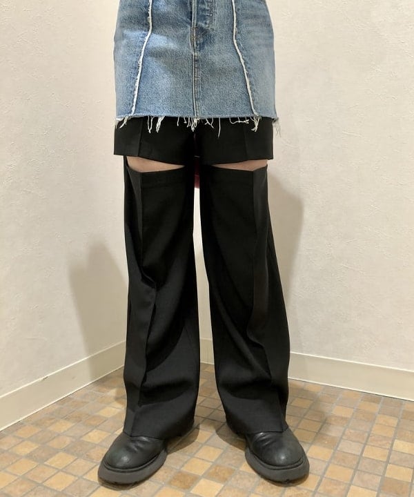 はるひむさんの「BEAMS WOMEN｜Ray BEAMS / フロント カットアウト パンツ」を使ったコーディネート