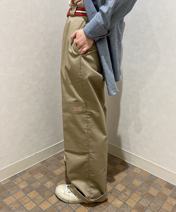 るーたまさんの「BEAMS WOMEN｜Dickies × BEAMS BOY / 別注 ワイド ダブルニー パンツ」を使ったコーディネート