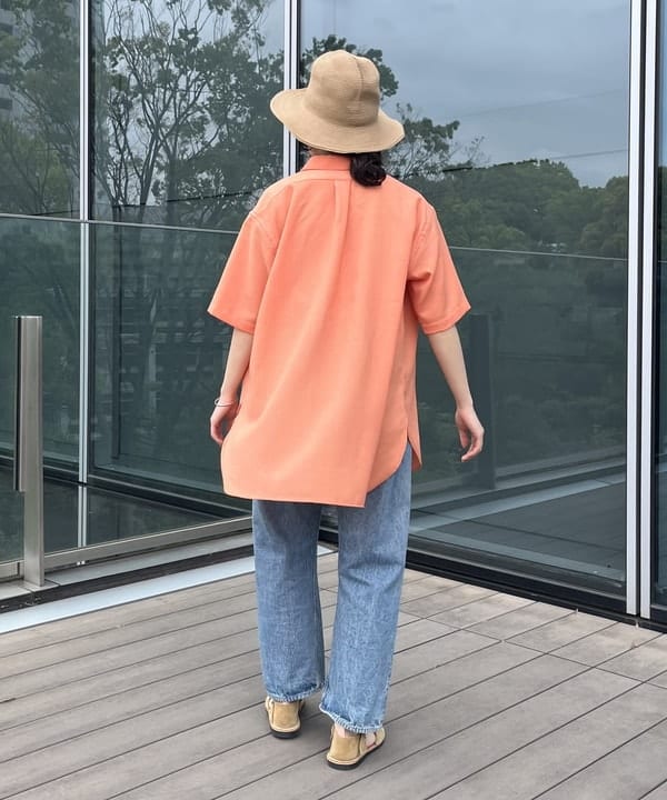 しもつまさんの「BEAMS WOMEN｜BEAMS BOY / ポリエステルメッシュ ボタンダウン シャツ」を使ったコーディネート