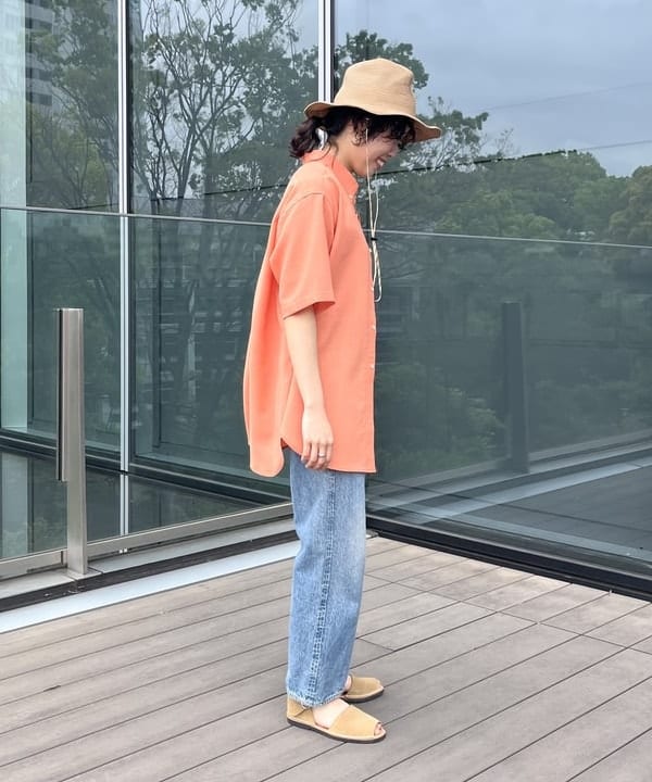 しもつまさんの「BEAMS WOMEN｜BEAMS BOY / ポリエステルメッシュ ボタンダウン シャツ」を使ったコーディネート