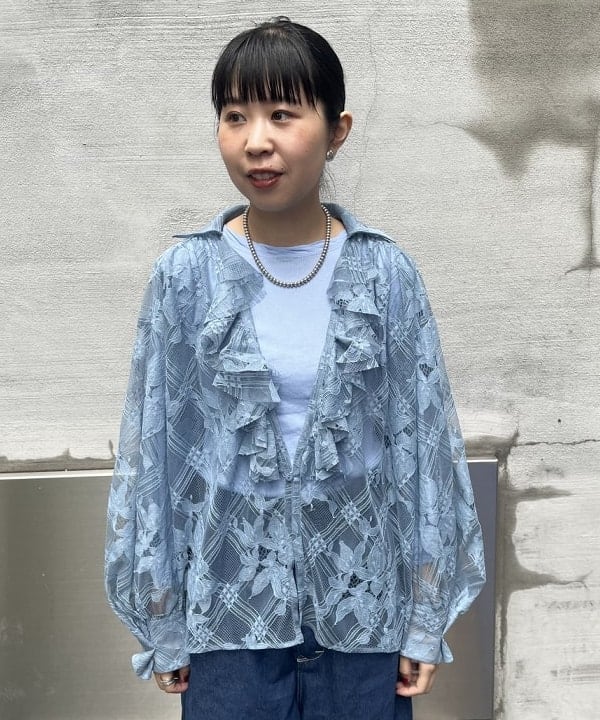 ミナミマリコさんの「BEAMS WOMEN｜BEAMS BOY / リブ クルー 7分袖 カットソー」を使ったコーディネート