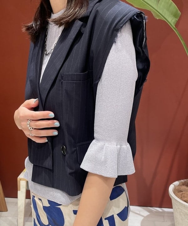 サカサイスズカさんの「BEAMS WOMEN｜maturely / Rame Frill Rib 5Sleeves」を使ったコーディネート