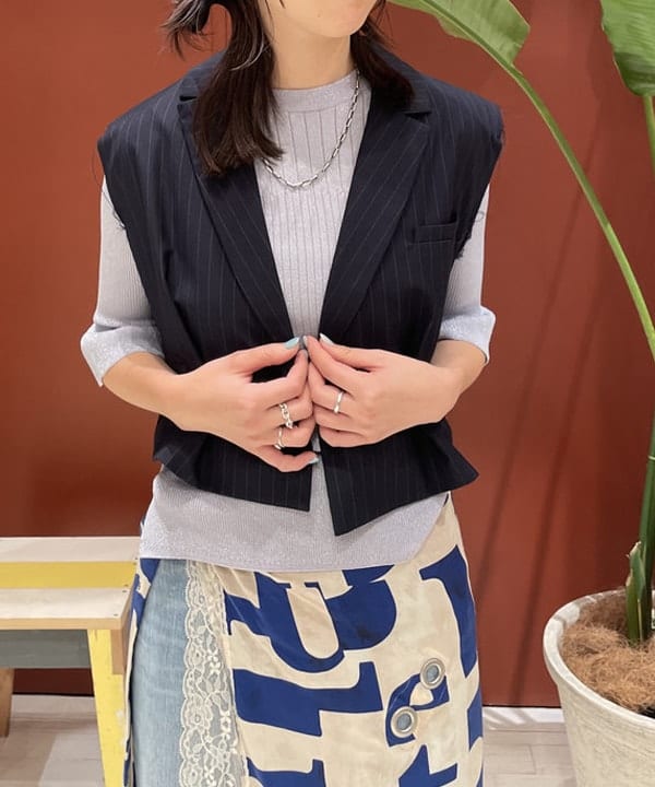 サカサイスズカさんの「BEAMS WOMEN｜maturely / Rame Frill Rib 5Sleeves」を使ったコーディネート