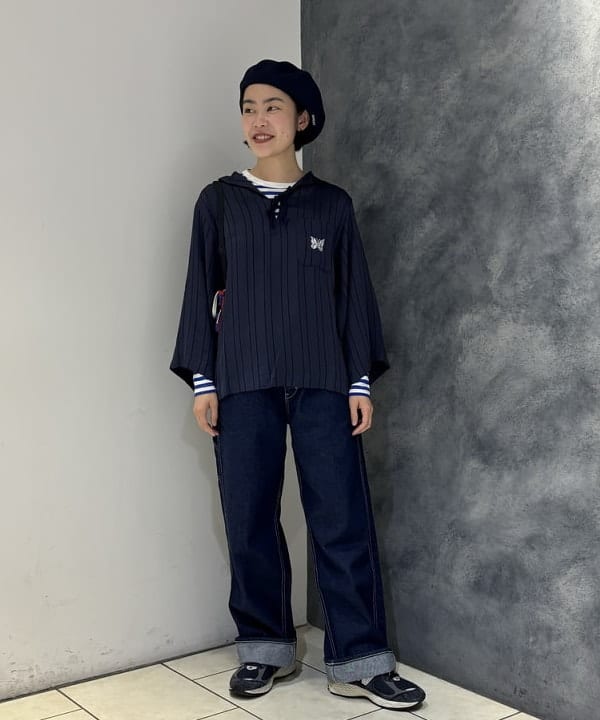 葵さんの「BEAMS WOMEN｜BEAMS BOY / フライス 1cm ボーダー」を使ったコーディネート