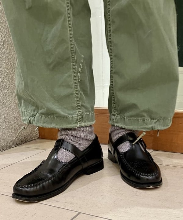 小原 もこさんの「BEAMS WOMEN｜コットン サーマル クルーネック ロングスリーブ Tシャツ」を使ったコーディネート