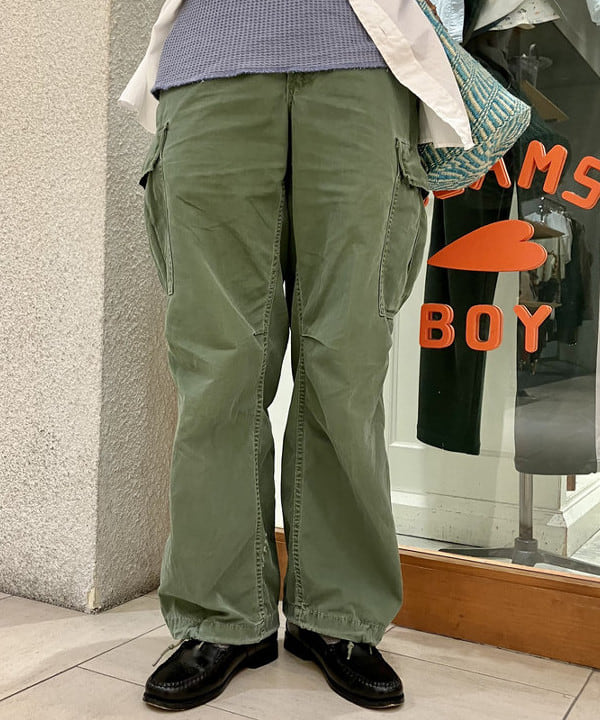 小原 もこさんの「BEAMS WOMEN｜コットン サーマル クルーネック ロングスリーブ Tシャツ」を使ったコーディネート