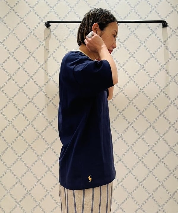 つぼさんの「BEAMS WOMEN｜ボーイ ベーシック Tシャツ」を使ったコーディネート