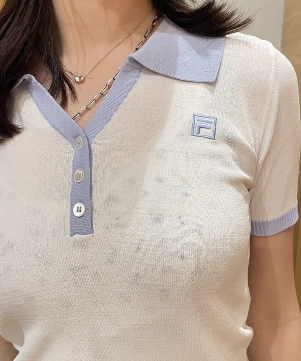 サカサイスズカさんの「BEAMS WOMEN｜FILA × Ray BEAMS / 別注 40-LOVE ポロシャツ」を使ったコーディネート