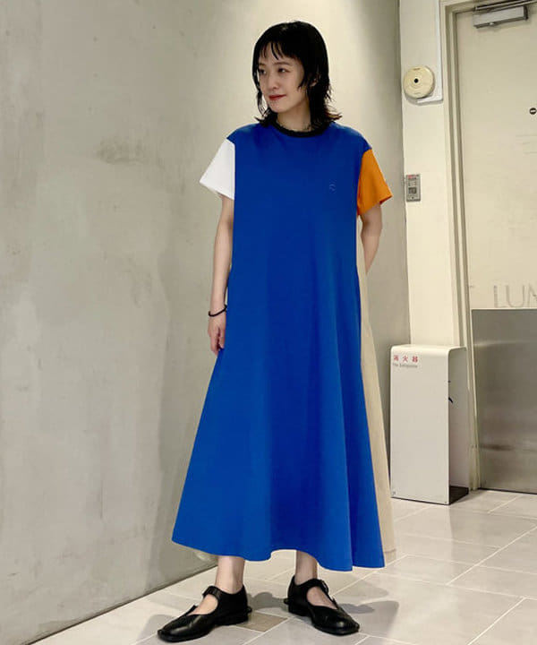 笠井 祐希さんの「BEAMS WOMEN｜Champion / 別注 ショートスリーブ Aライン ワンピース」を使ったコーディネート