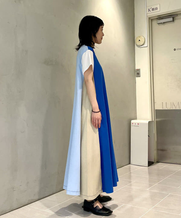 笠井 祐希さんの「BEAMS WOMEN｜Champion / 別注 ショートスリーブ Aライン ワンピース」を使ったコーディネート