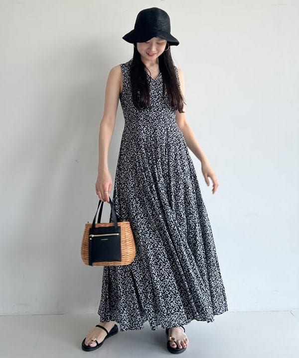 隈元 楓さんの「BEAMS WOMEN｜GRILLO / ペーパー クロシェハット」を使ったコーディネート