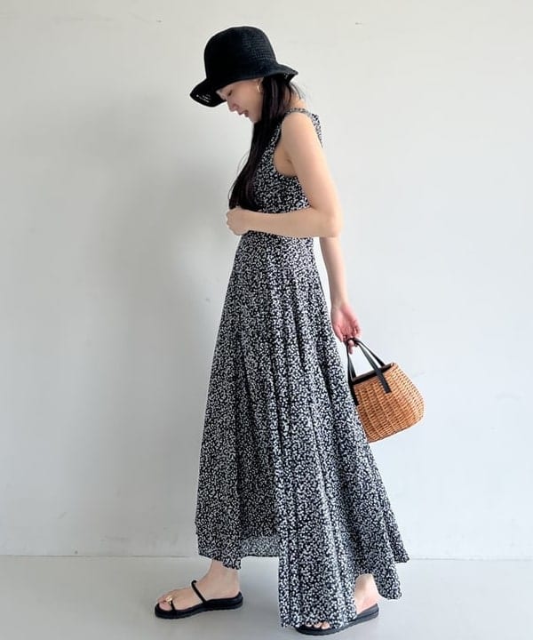 隈元 楓さんの「BEAMS WOMEN｜GRILLO / ペーパー クロシェハット」を使ったコーディネート