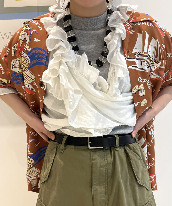 しもつまさんの「BEAMS WOMEN｜ボーイ ベーシック Tシャツ」を使ったコーディネート