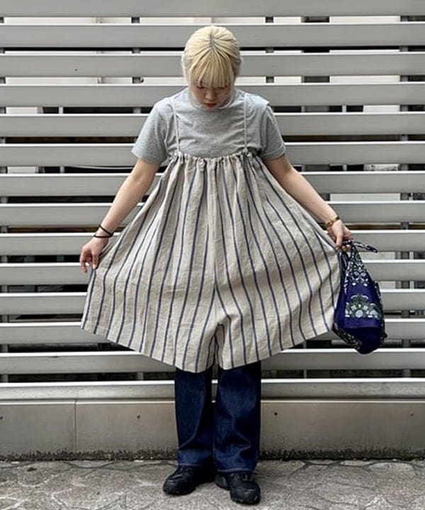 ナツハさんの「BEAMS WOMEN｜ボーイ ベーシック Tシャツ」を使ったコーディネート