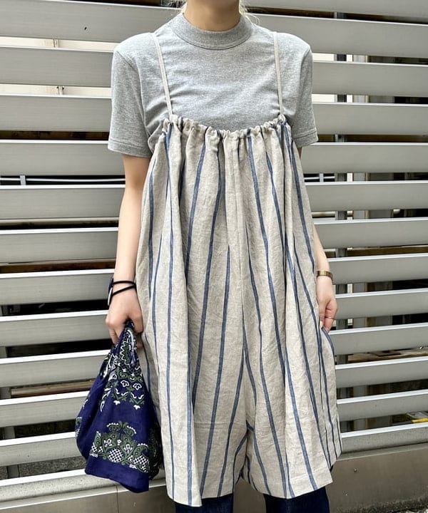 ナツハさんの「BEAMS WOMEN｜ボーイ ベーシック Tシャツ」を使ったコーディネート