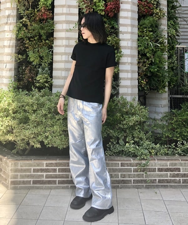 はるひむさんの「BEAMS WOMEN｜AK+1 / ベーシック Tシャツ」を使ったコーディネート
