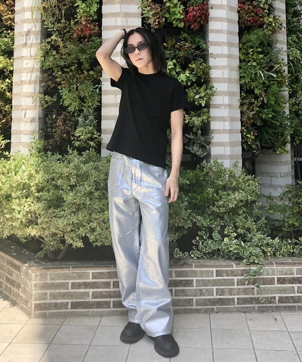 はるひむさんの「BEAMS WOMEN｜AK+1 / ベーシック Tシャツ」を使ったコーディネート