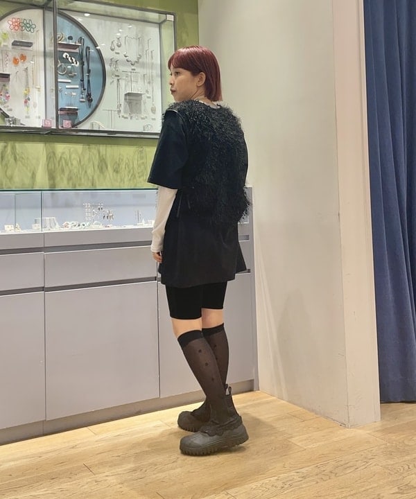 キホさんの「BEAMS WOMEN｜Ray BEAMS / フリンジ 2Way ノースリーブ トップス」を使ったコーディネート