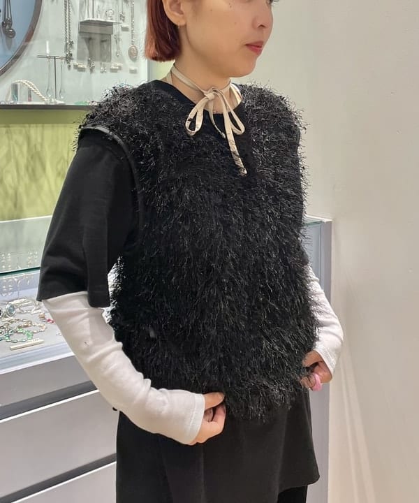 キホさんの「BEAMS WOMEN｜Ray BEAMS / フリンジ 2Way ノースリーブ トップス」を使ったコーディネート