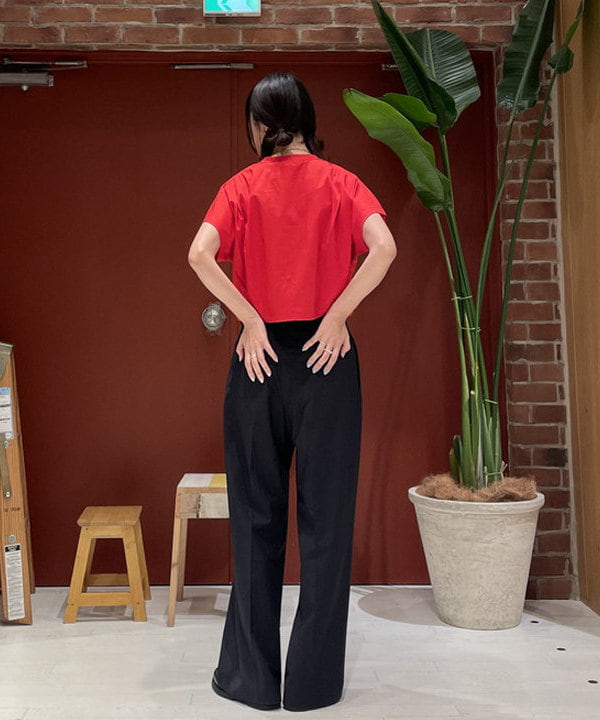サカサイスズカさんの「BEAMS WOMEN｜maturely / 2Way Stretch Tuck Slacks」を使ったコーディネート
