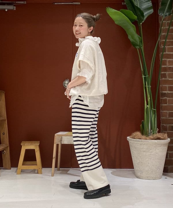 優意さんの「BEAMS WOMEN｜ボーイ ベーシック Tシャツ」を使ったコーディネート