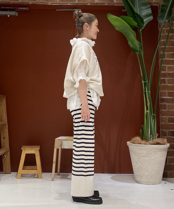 優意さんの「BEAMS WOMEN｜ボーイ ベーシック Tシャツ」を使ったコーディネート