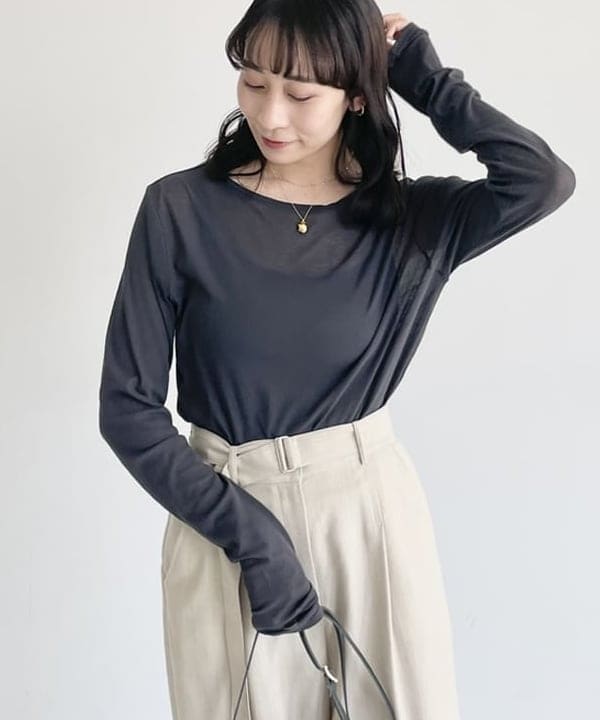 cammyさんの「BEAMS WOMEN｜Demi-Luxe BEAMS / 1タック ベルテッド パンツ」を使ったコーディネート
