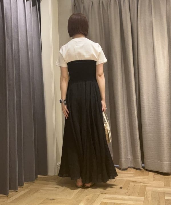 中川　ゆららさんの「BEAMS WOMEN｜AK+1 / ベーシック Tシャツ」を使ったコーディネート
