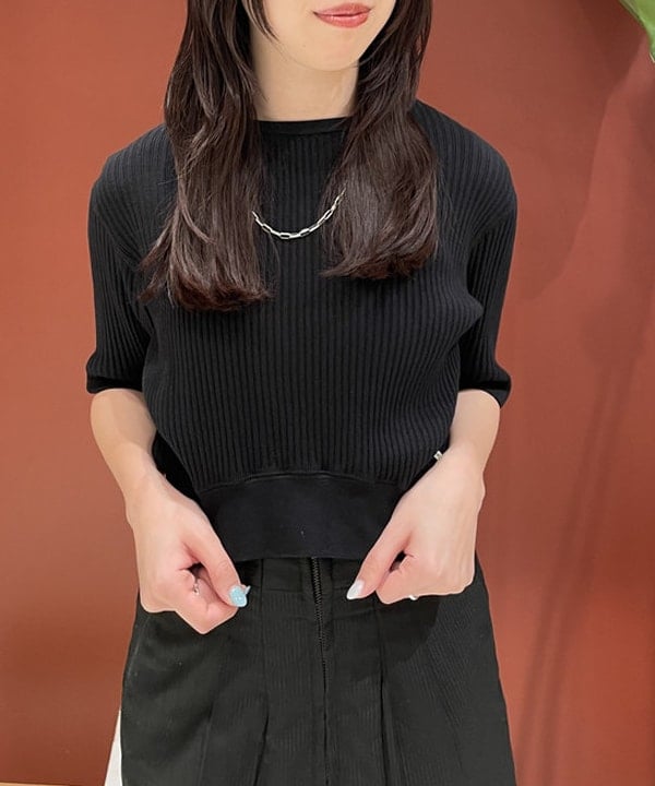 サカサイスズカさんの「BEAMS WOMEN｜maturely / Rib Gimmick Short Sleeves」を使ったコーディネート