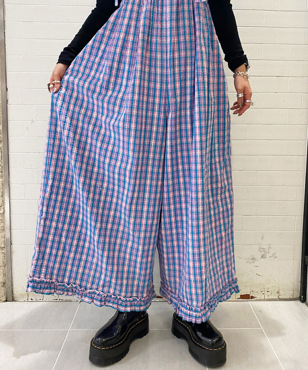 りかちょび/岸本梨佳さんの「BEAMS WOMEN｜テレコ リブ クルーネック トップス」を使ったコーディネート