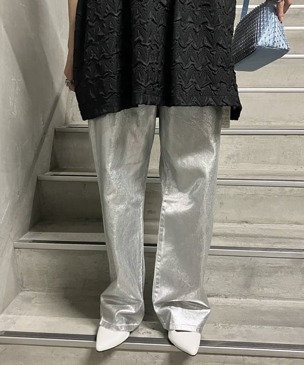シロヤマさんの「BEAMS WOMEN｜GOOD ROCK SPEED × Ray BEMAS / 別注 JOHNHOLMSTROM リンガーTシャツ」を使ったコーディネート