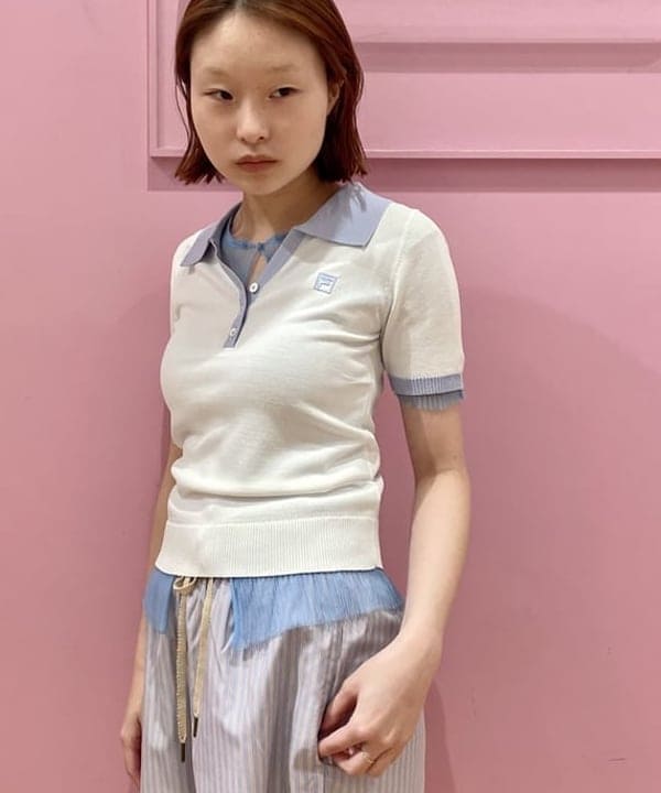 水野 萌香さんの「BEAMS WOMEN｜FILA × Ray BEAMS / 別注 40-LOVE ポロシャツ」を使ったコーディネート