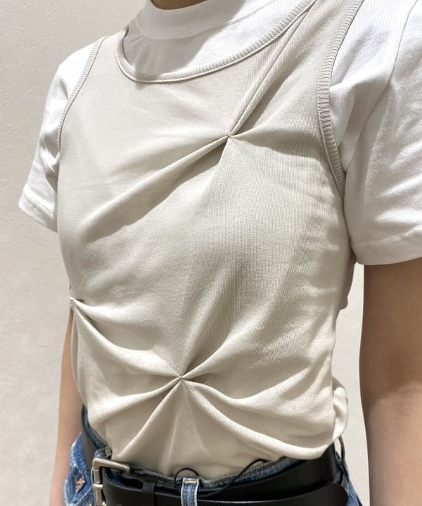 吉田 花さんの「BEAMS WOMEN｜AK+1 / ベーシック Tシャツ」を使ったコーディネート