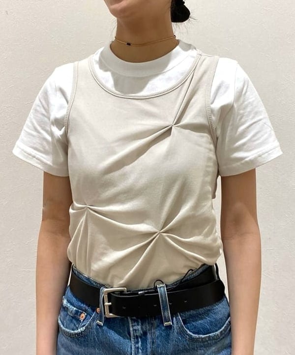吉田 花さんの「BEAMS WOMEN｜AK+1 / ベーシック Tシャツ」を使ったコーディネート
