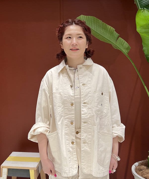 エノモト アミさんの「BEAMS WOMEN｜Lee × maturely / 別注 Twill Loco Jacket」を使ったコーディネート
