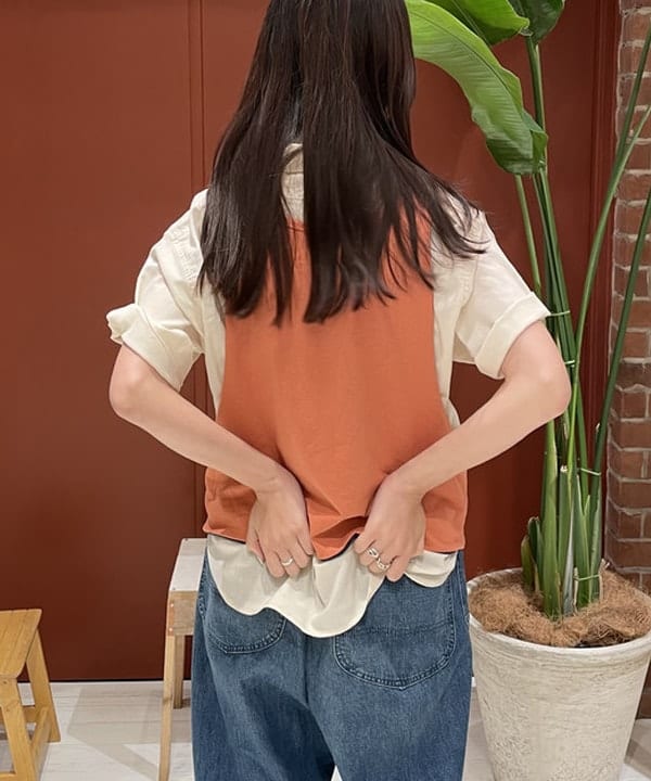 サカサイスズカさんの「BEAMS WOMEN｜BEAMS BOY / ポリエステルリネン ワークシャツ」を使ったコーディネート