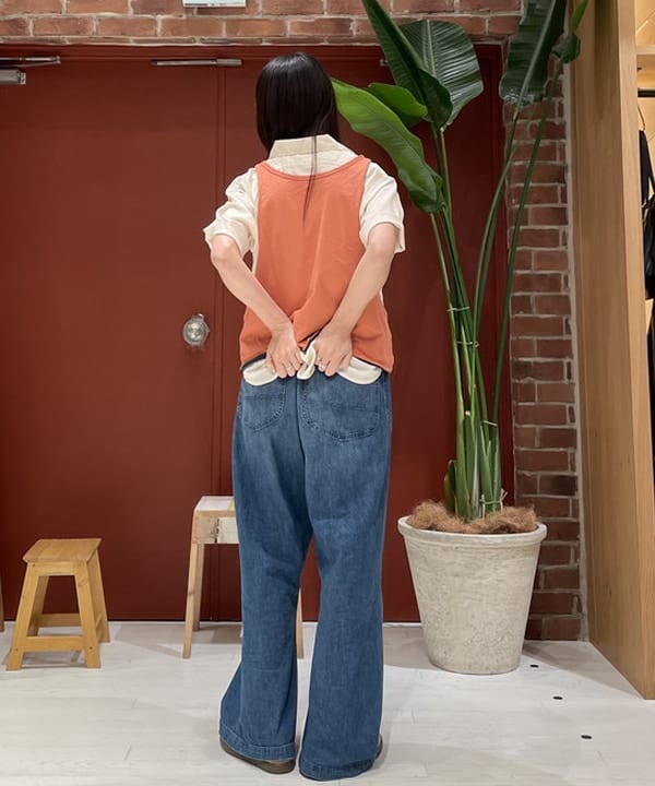 サカサイスズカさんの「BEAMS WOMEN｜BEAMS BOY / ポリエステルリネン ワークシャツ」を使ったコーディネート