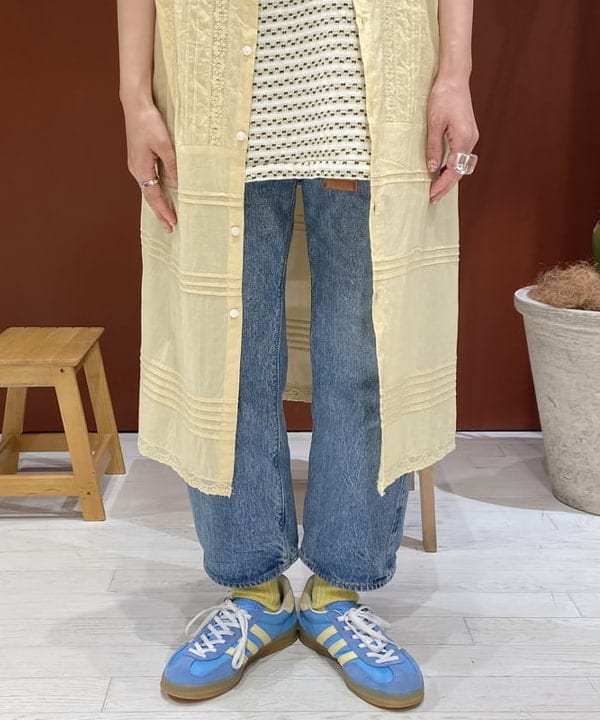 優意さんの「BEAMS WOMEN｜BEAMS BOY / ヴィンテージ レース ピンタック ノースリーブ」を使ったコーディネート