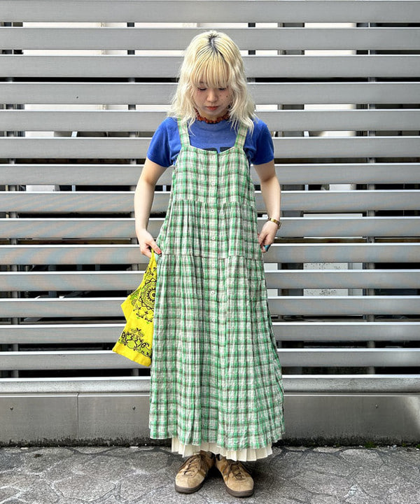 ナツハさんの「BEAMS WOMEN｜BEAMS BOY / イレギュラー バンダナ バッグ」を使ったコーディネート