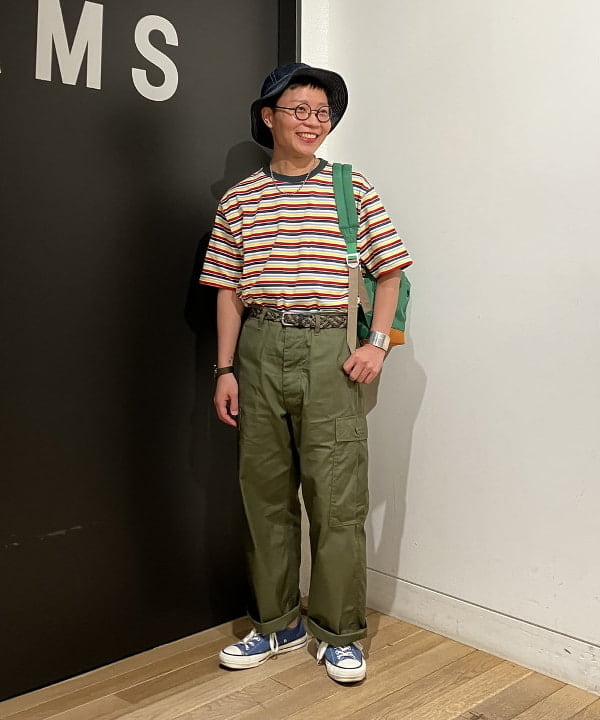 土田 達也さんの「BEAMS WOMEN｜【別注】BUZZ RICKSON'S / ポプリン アーミーパンツ」を使ったコーディネート
