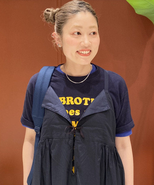 優意さんの「BEAMS WOMEN｜Healthknit × BEAMS BOY / ワッフル ボーダー Tシャツ」を使ったコーディネート