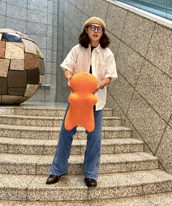 りくっしーさんの「BEAMS WOMEN｜BEAMS / リネン ベレー▲」を使ったコーディネート