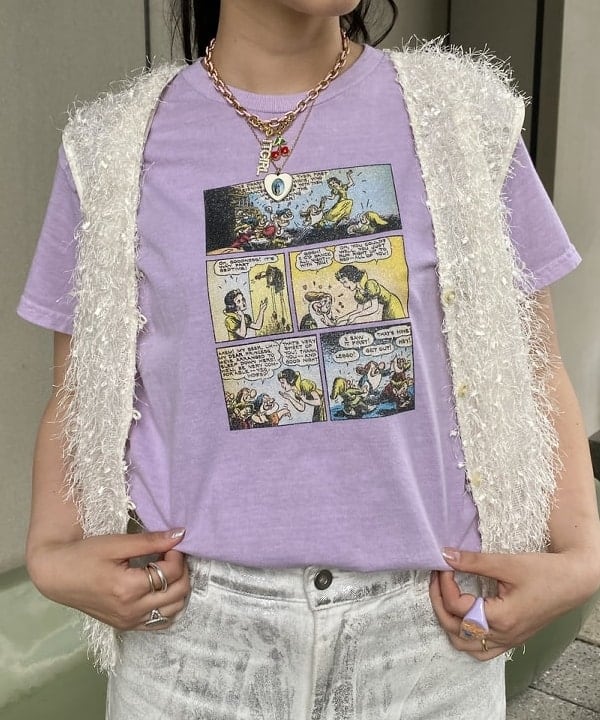 ayaさんの「BEAMS WOMEN｜箔プリント デニムパンツ」を使ったコーディネート