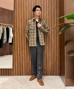 BEAMS F(ビームスF)MARLANE ウール ツイル 1プリーツ BEAMS F(ビームスF)MARLANE ウール ツイル 1プリーツ